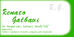 renato galbavi business card